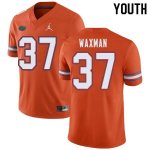 Youth Florida Gators #37 Tyler Waxman NCAA Jordan Brand Orange Authentic Stitched College Football Jersey NAC1362IR